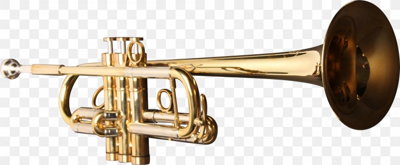 Trumpet Brass Instruments Musical Instruments Flugelhorn, PNG, 2000x826px, Watercolor, Cartoon, Flower, Frame, Heart Download Free