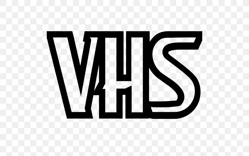 VHS Logo, PNG, 512x512px, Vhs, Area, Black And White, Brand, Camcorder Download Free