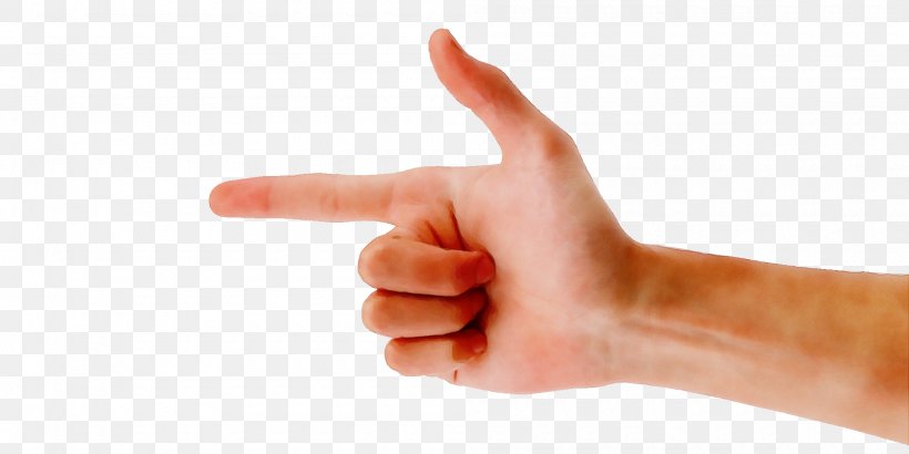 Finger Hand Thumb Gesture Arm, PNG, 2000x1000px, Watercolor, Arm, Finger, Gesture, Hand Download Free
