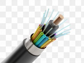 Optic Fiber - Optical Fiber Cable Electrical Wires & Cable Electrical Cable Electronic Color Code PNG