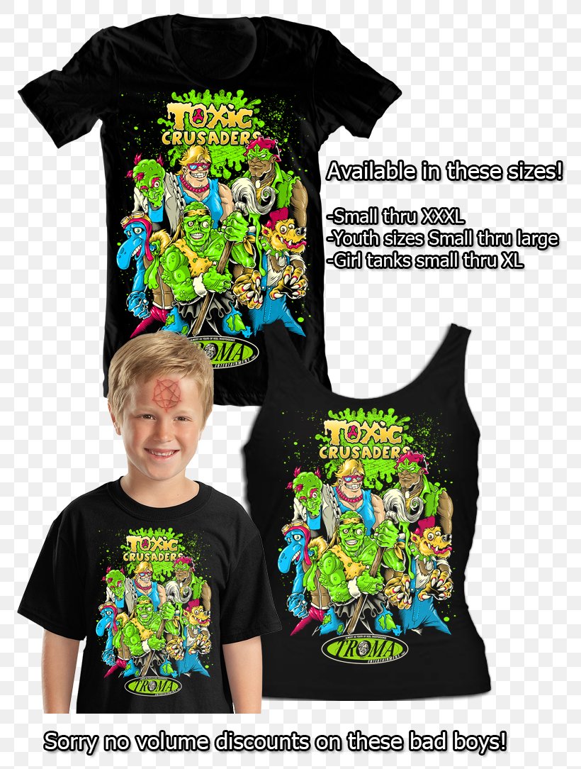 T-shirt Toxic Crusaders Sleeve Television Show, PNG, 816x1084px, Tshirt, Brand, Clothing, Film, Outerwear Download Free