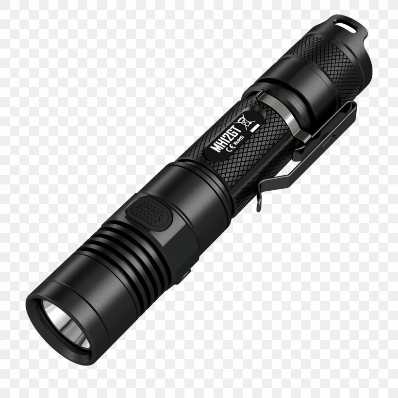 Flashlight Nitecore MH25 Lumen Light-emitting Diode, PNG, 1200x1200px, Light, Battery, Cree Inc, Flashlight, Hardware Download Free