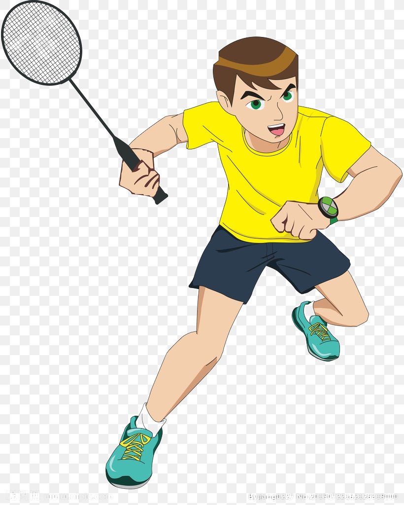 Badminton Cartoon Sport, PNG, 815x1024px, Badminton, Animation, Arm, Athlete, Ball Download Free