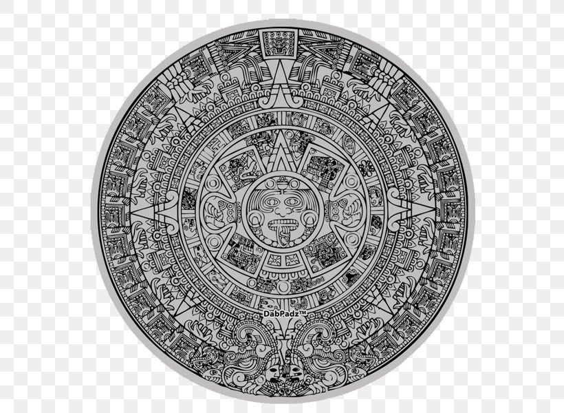 Aztec Calendar Stone Mesoamerica, PNG, 600x600px, 365day Calendar, Aztec Calendar Stone, Aztec, Aztec Calendar, Calendar Download Free