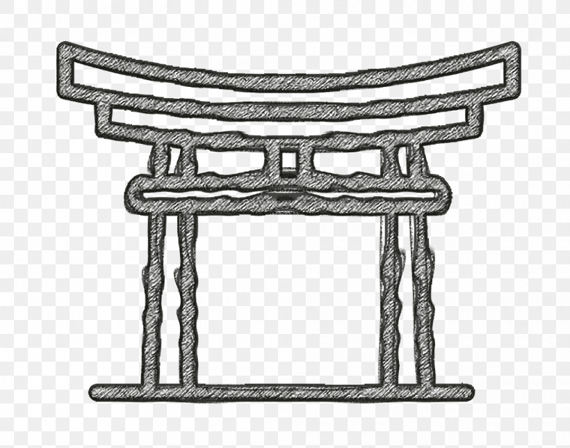 Monuments Icon Japan Icon Torii Gate Icon, PNG, 1010x794px, Monuments Icon, Angle, Black And White, Chair, Geometry Download Free