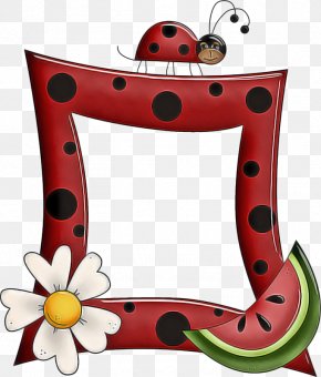 Plant Cartoon - Red Background Frame PNG
