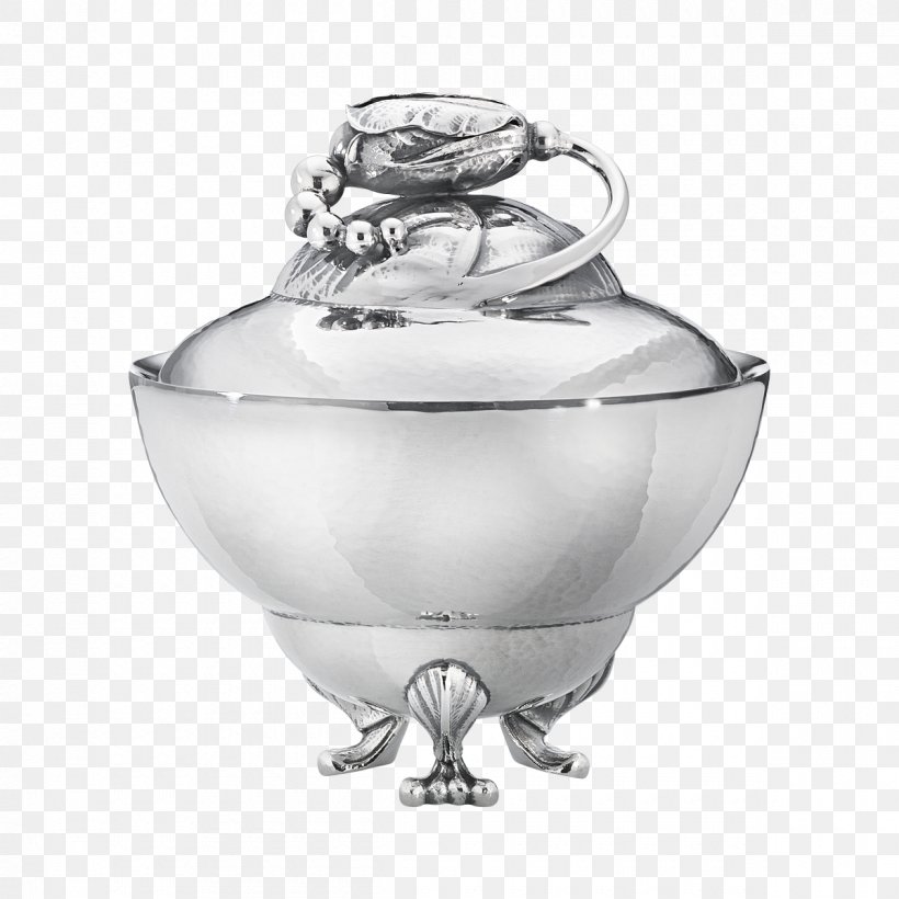 Sterling Silver Coffee Sugar Bowl, PNG, 1200x1200px, Silver, Bowl, Coffee, Cookware Accessory, Creamer Download Free