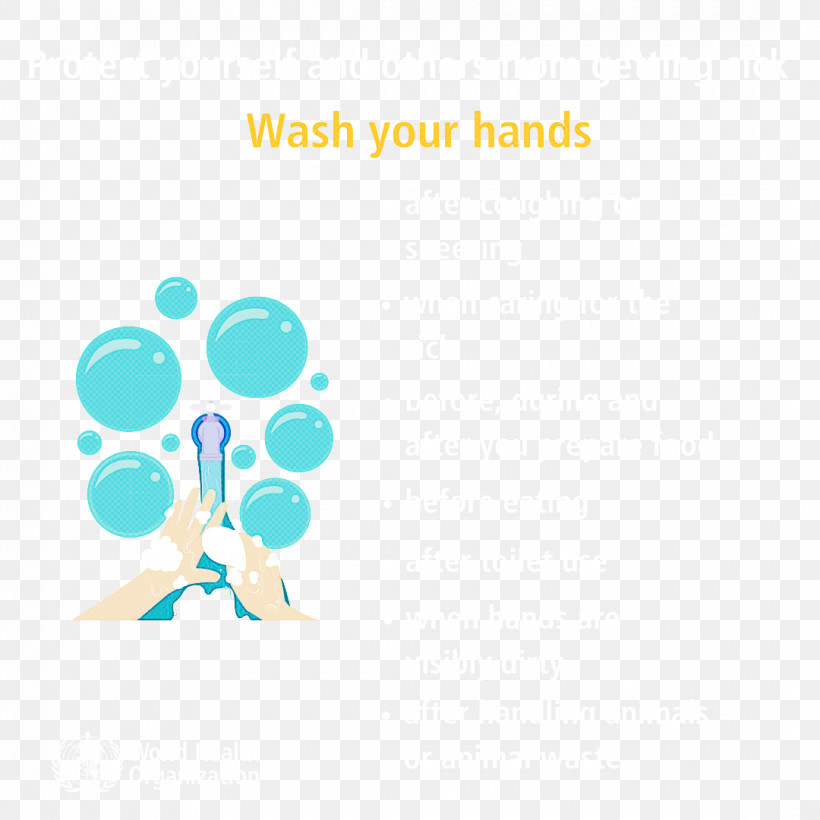 Coronavirus Disease WHO Wash Hand, PNG, 1080x1080px, Coronavirus Disease, Aqua, Logo, Text, Turquoise Download Free