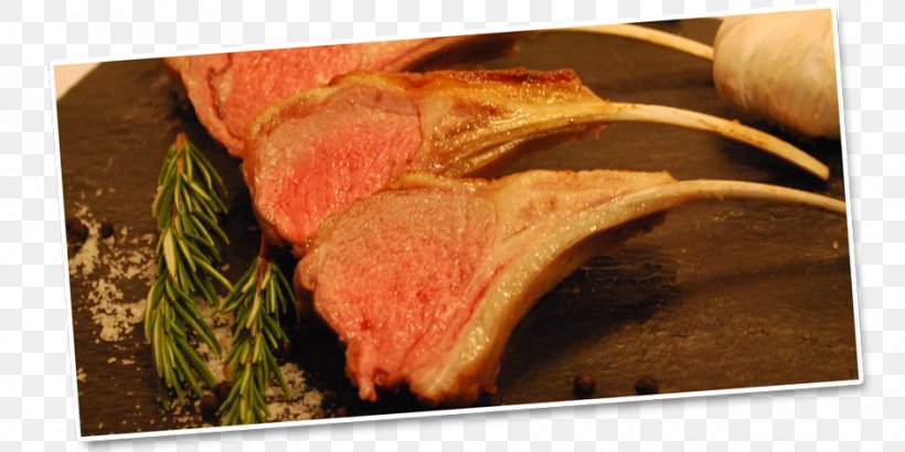 Rack Of Lamb Red Meat Dish Lamb And Mutton Recipe, PNG, 940x470px, Watercolor, Cartoon, Flower, Frame, Heart Download Free