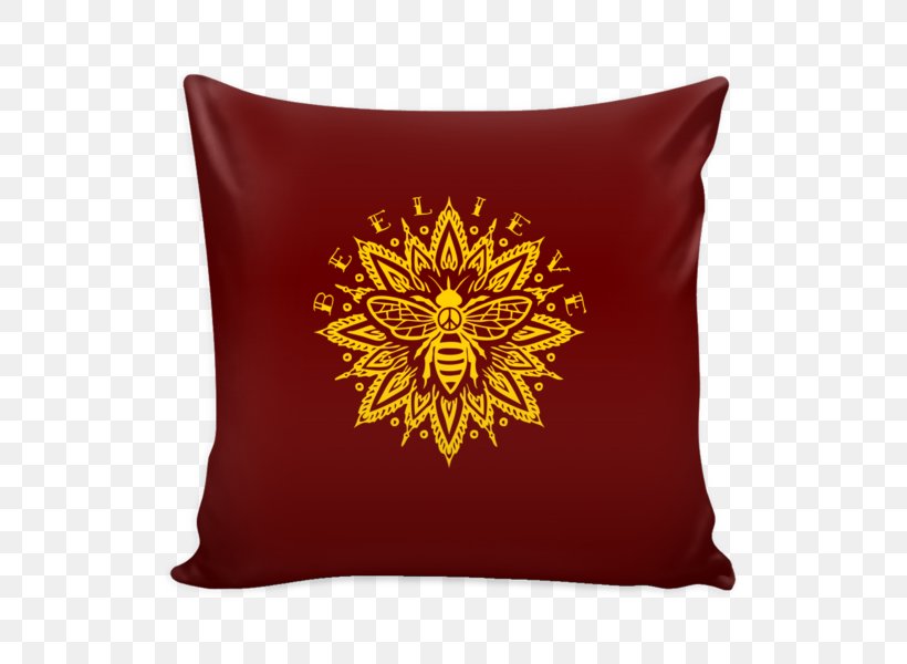 Throw Pillows Bee Blue Red, PNG, 600x600px, Throw Pillows, Bee, Black, Blue, Bluegreen Download Free