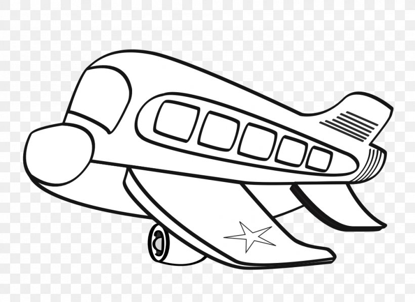 Airplane Aircraft Black And White Clip Art, PNG, 999x727px, Airplane, Aircraft, Airline, Airliner, Area Download Free