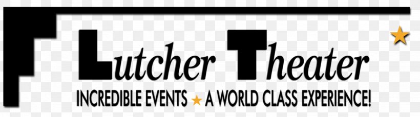 Lutcher Theater Stark Foundation West Lutcher Drive East Lutcher Drive Logo, PNG, 2048x574px, Logo, Black, Black And White, Brand, Musical Theatre Download Free