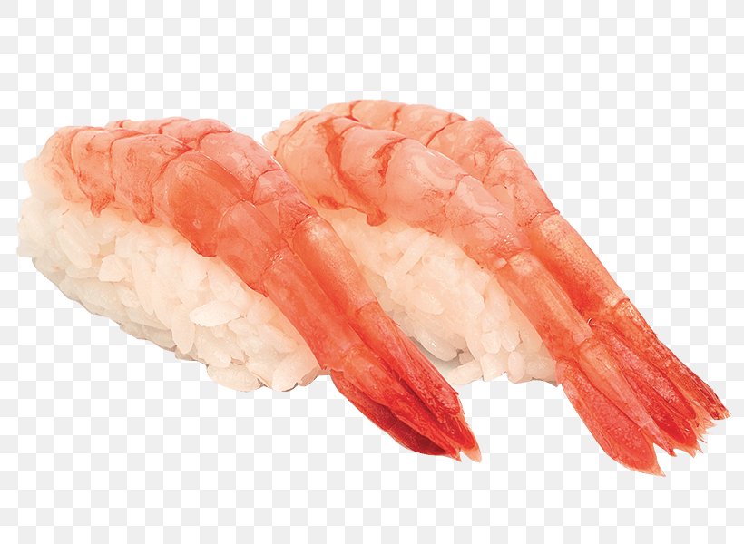 Caridea Japanese Cuisine Onigiri Sashimi Makizushi, PNG, 800x600px, Caridea, Animal Source Foods, Asian Food, Atlantic Salmon, Caridean Shrimp Download Free