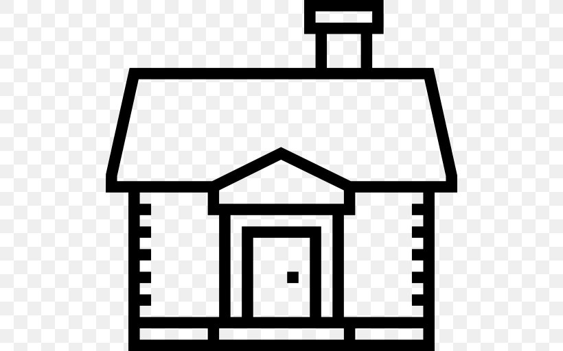 Download Clip Art, PNG, 512x512px, House, Area, Black And White, Building, Cottage Download Free