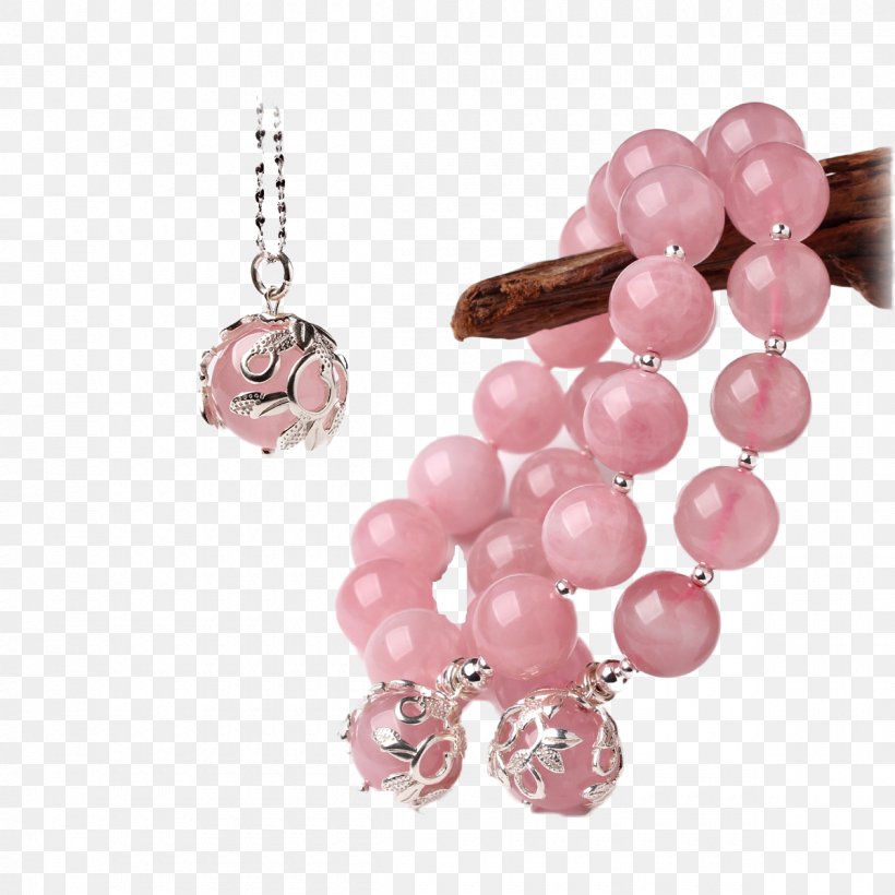 Rose Quartz Necklace Jewellery U9996u98fe, PNG, 1200x1200px, Quartz, Bead, Body Jewelry, Bracelet, Choker Download Free
