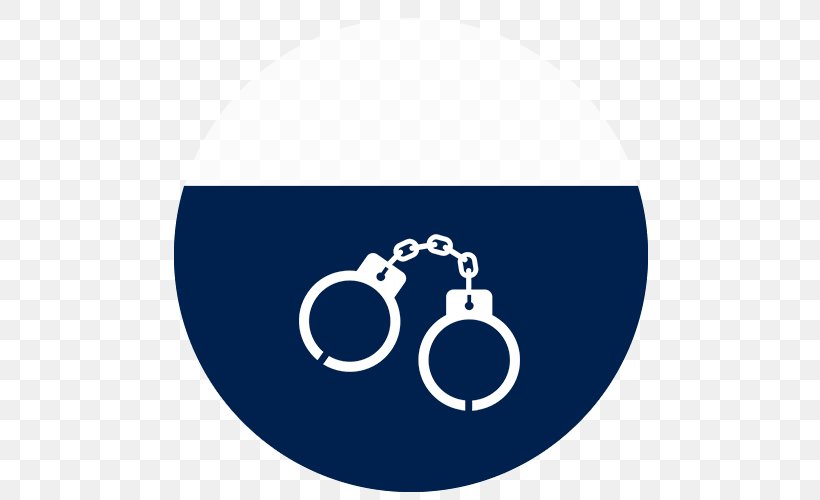 Handcuffs Police Officer Crime, PNG, 500x500px, Handcuffs, Arrest, Blue, Brand, Crime Download Free