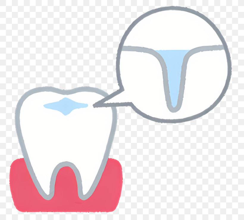 Icon - Tooth With Dental Filling PNG