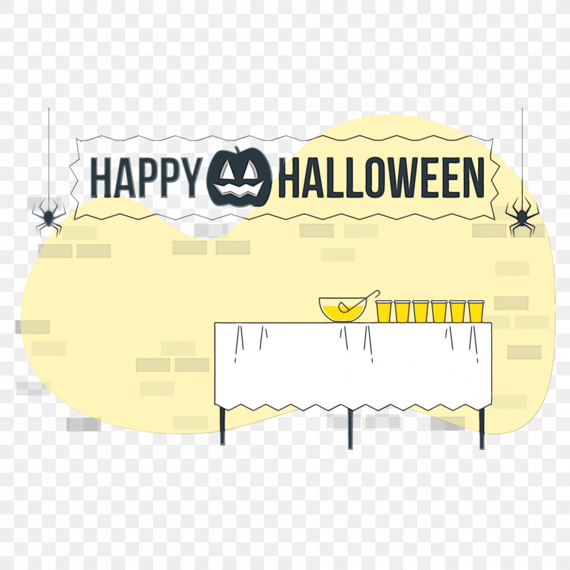 Yellow Font Line Text Diagram, PNG, 2000x2000px, Halloween, Diagram, Geometry, Humour, Line Download Free