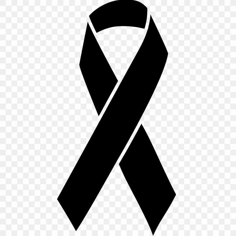 Black Ribbon Awareness Ribbon Cancer Mourning, PNG, 1200x1200px, Black Ribbon, Awareness, Awareness Ribbon, Black, Brand Download Free