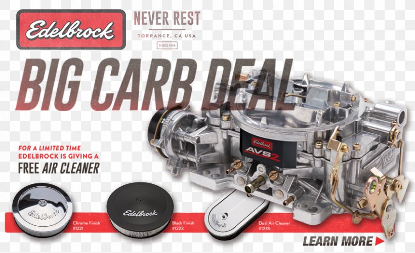 Engine Air Filter Edelbrock, LLC Carburetor Quadrajet, PNG, 850x520px, Engine, Air Filter, Auto Part, Automotive Engine Part, Carburetor Download Free