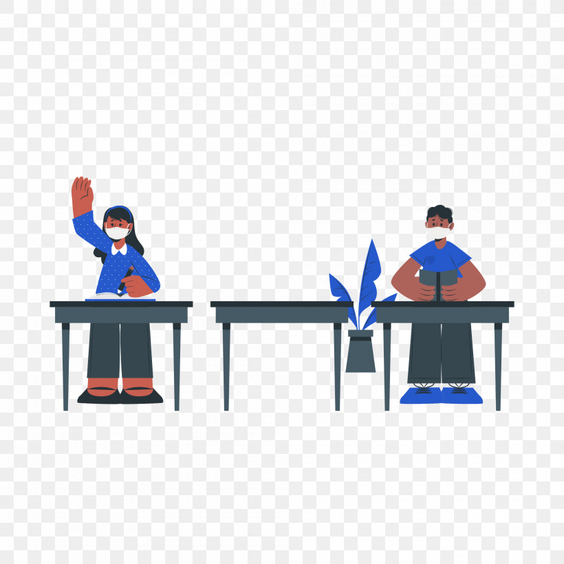 Desk Table Cartoon Office Chair Furniture, PNG, 2000x2000px, Desk, Architecture, Cartoon, Chair, Computer Download Free