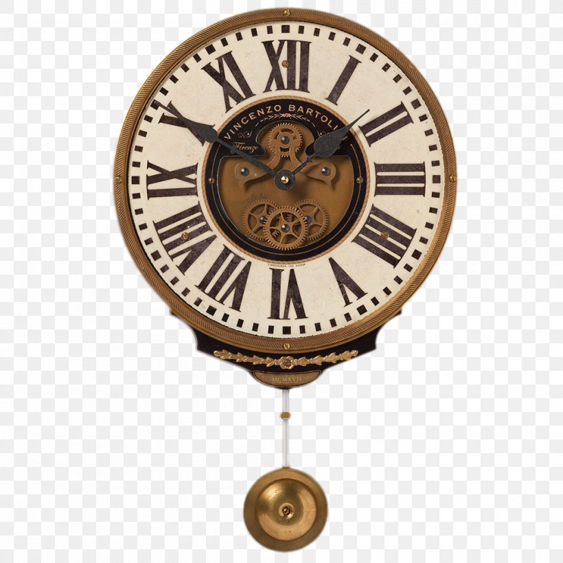 Pendulum Clock Floor & Grandfather Clocks Gear, PNG, 1000x1000px, Pendulum Clock, Antique, Badge, Brass, Clock Download Free