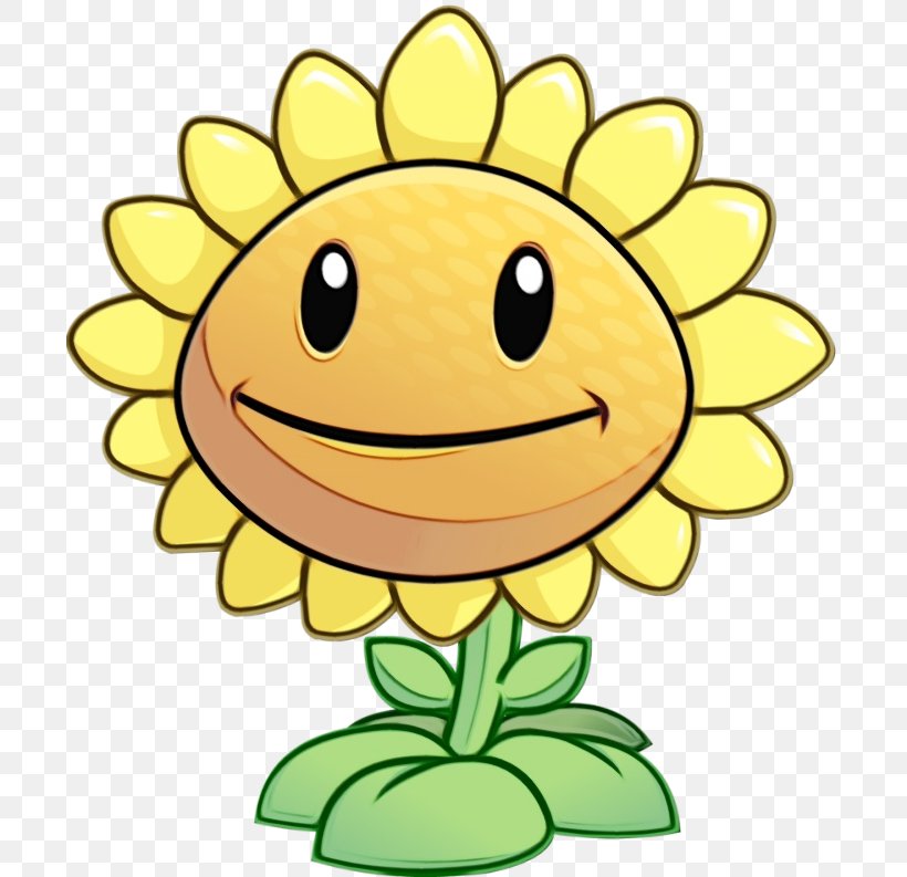 Sunflower Plants Vs Zombies, PNG, 700x793px, Plants Vs Zombies Garden Warfare 2, Cartoon, Emoticon, Facial Expression, Flower Download Free
