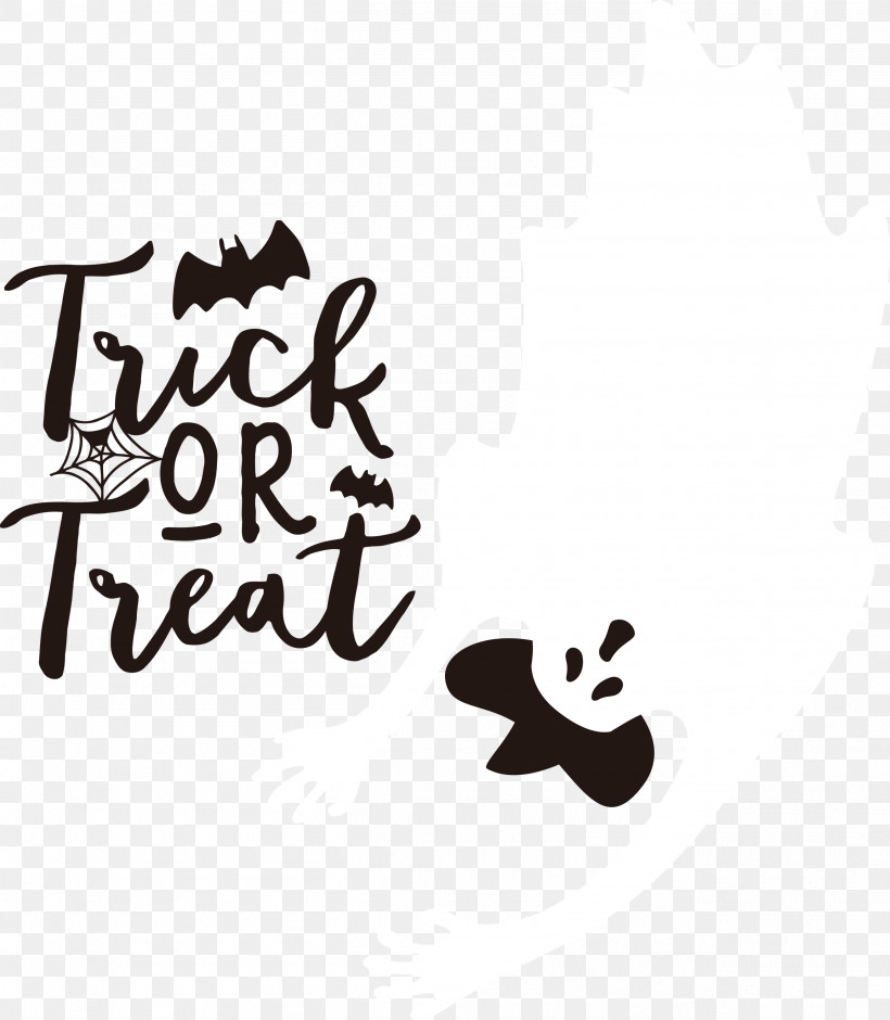 Trick Or Treat Trick-or-treating Halloween, PNG, 2616x3000px, Trick Or Treat, Black, Black And White, Halloween, Logo Download Free