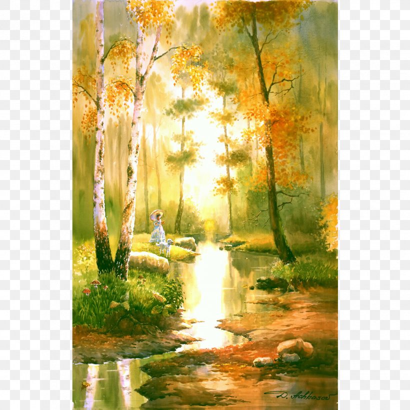 Watercolor Painting Acrylic Paint Bayou, PNG, 1235x1235px, Watercolor Painting, Acrylic Paint, Art Museum, Artist, Autumn Download Free