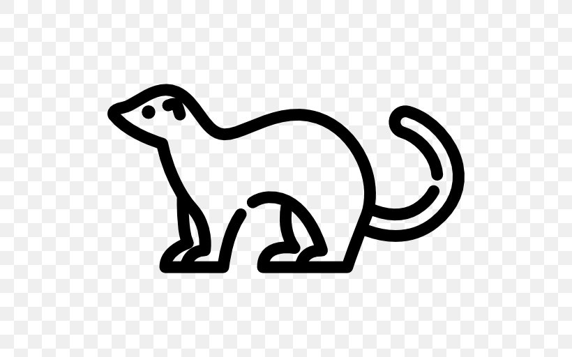 Ferret Cat Mustelids Clip Art, PNG, 512x512px, Ferret, Animal, Animal Figure, Area, Artwork Download Free