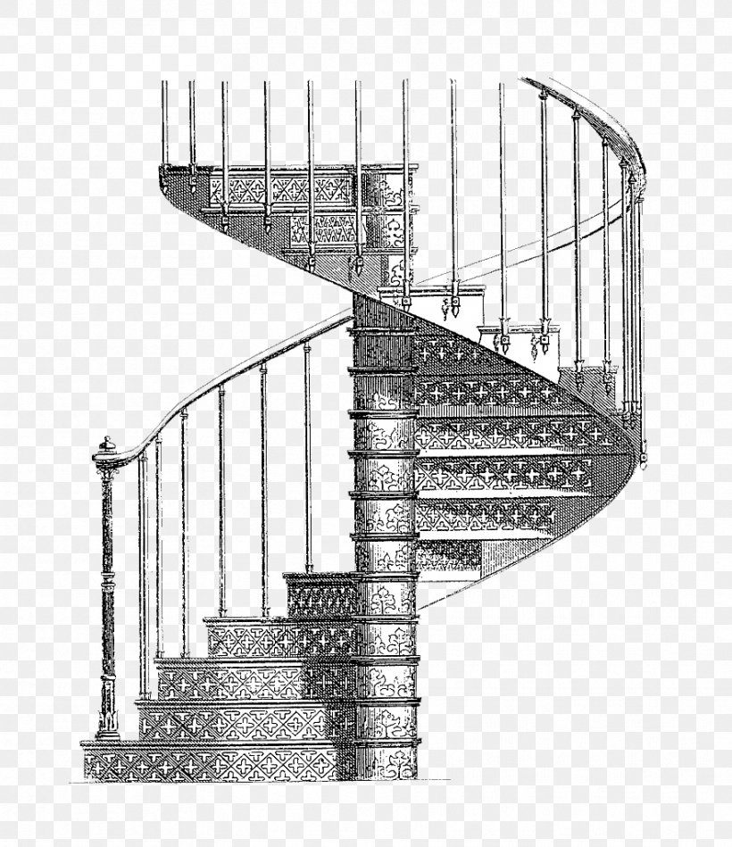 Stairs Cast Iron Drawing Csigalxe9pcsu0151 Illustration, PNG, 884x1024px, Stairs, Architecture, Art, Black And White, Cartoon Download Free