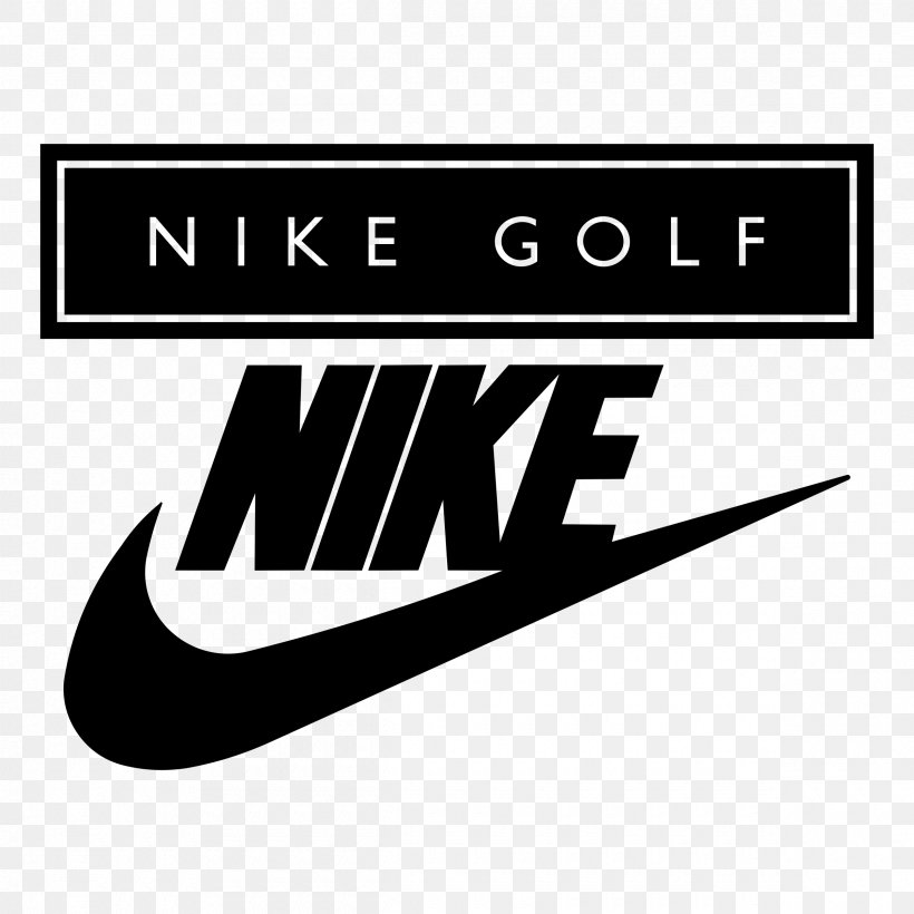 Swoosh Nike Golf Logo, PNG, 2400x2400px, Swoosh, Area, Black, Black And White, Brand Download Free