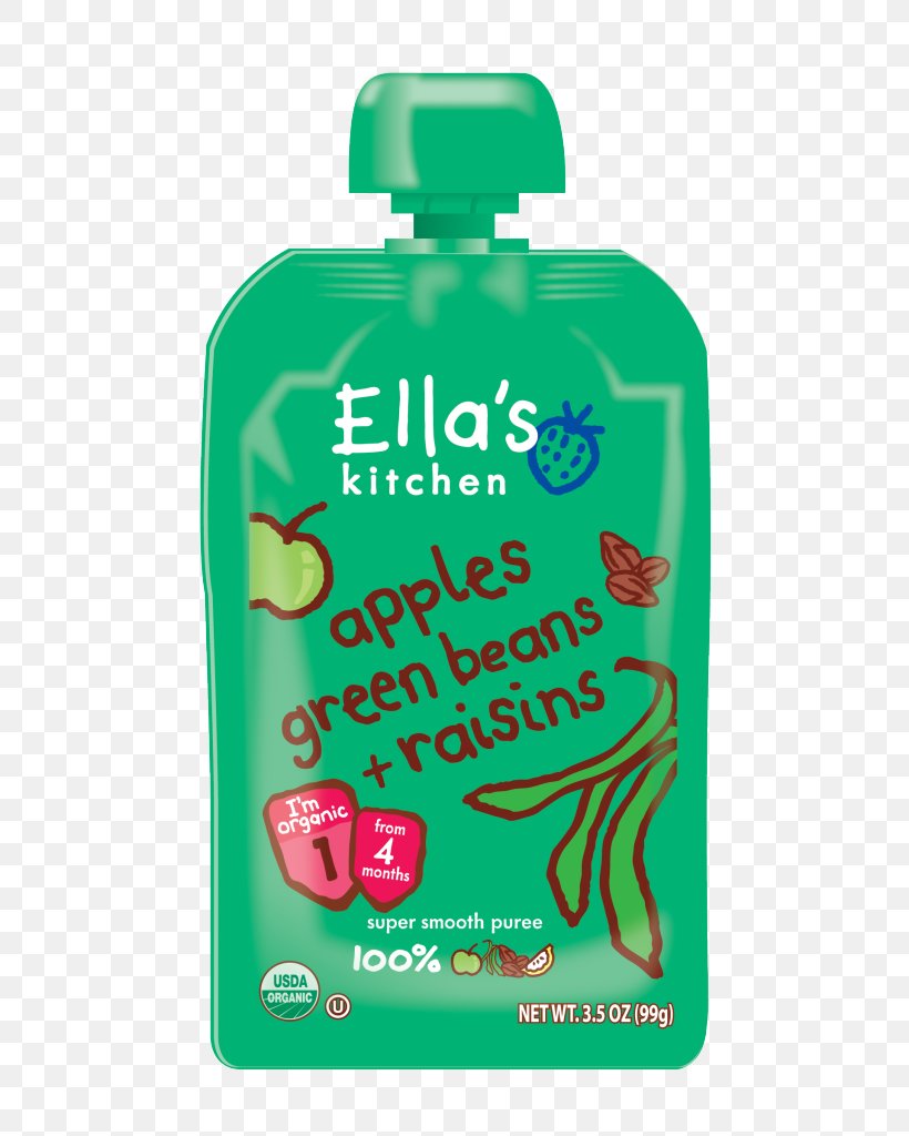 Ella's Kitchen The Red One Organic Smoothie Fruits Multipack 5 X 90 G (Pack Of 6, Total 30 Packets) Ella's Kitchen Puffits, Raspberry & Vanilla (4x1.06) Purée, PNG, 512x1024px, Smoothie, Apple, Bottle, Fruit, Green Download Free