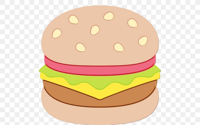 Junk Food Cartoon, PNG, 512x512px, Watercolor, American Food, Baked Goods, Bun, Cheeseburger Download Free