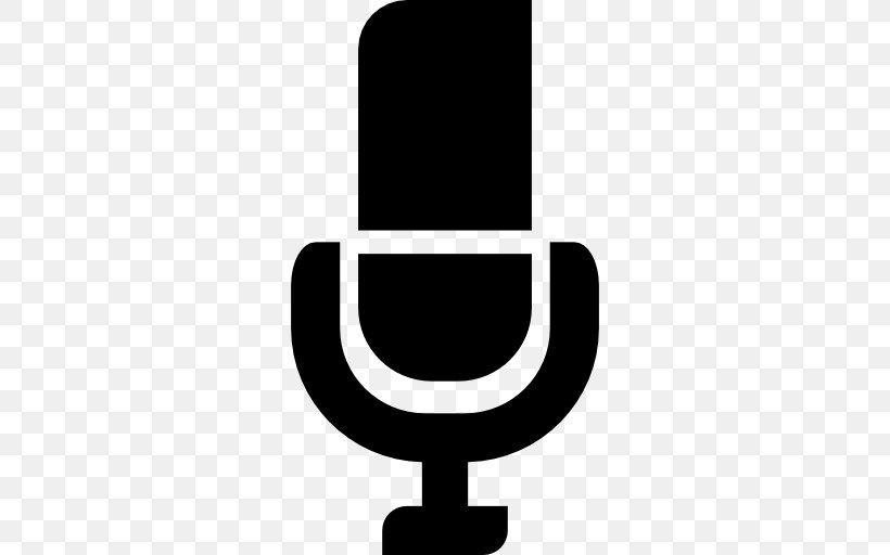 Microphone Recording Studio, PNG, 512x512px, Microphone, Audio, Black And White, Logo, Recording Download Free