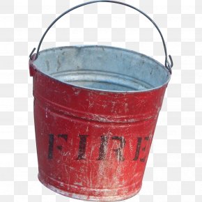 Bucket - Fire Bucket Metal Handle Fire Pit PNG