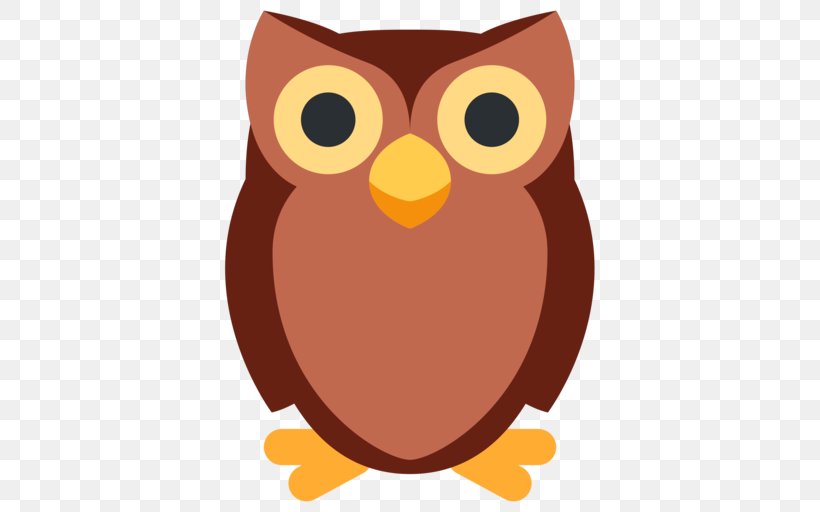 Emojipedia Owl Emoticon Symbol, PNG, 512x512px, Emoji, Alaska Raptor Center, Beak, Bird, Bird Of Prey Download Free