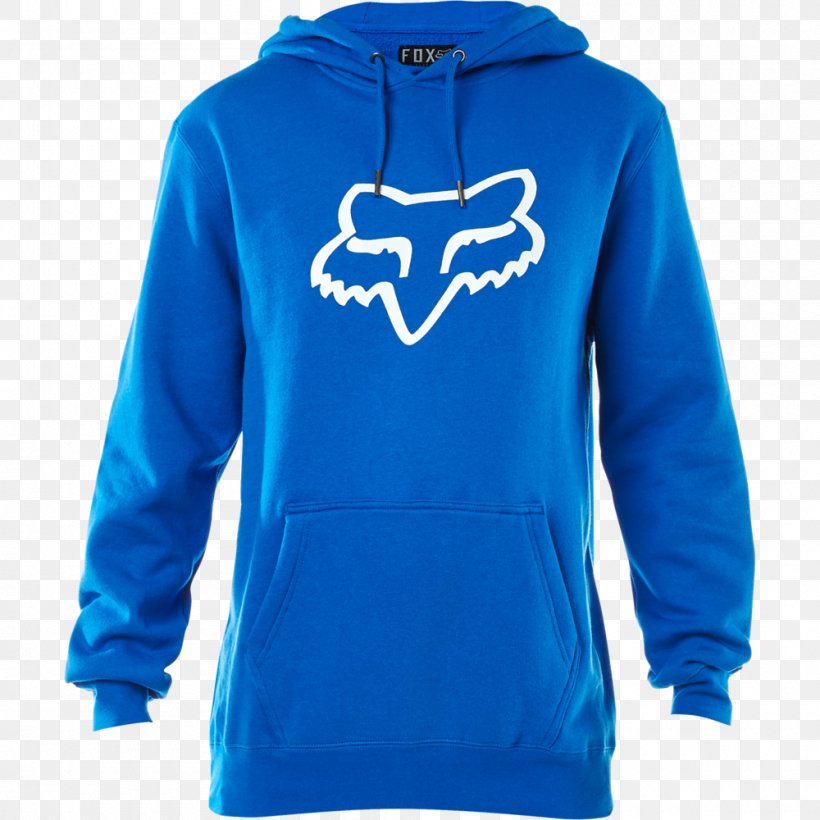 Hoodie Fox Racing Clothing Sweater Polar Fleece, PNG, 1000x1000px, Hoodie, Active Shirt, Blue, Bluza, Clothing Download Free