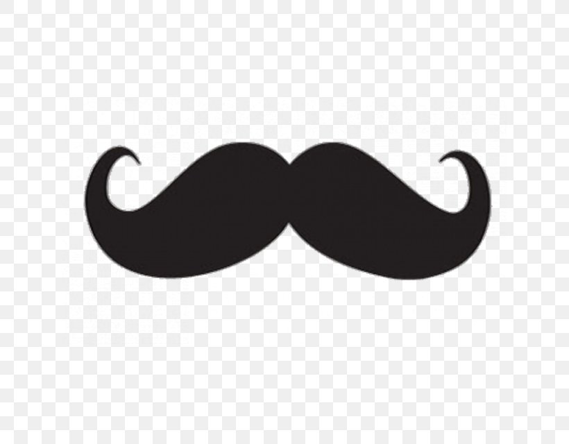 Clip Art Moustache Vector Graphics Illustration Sticker, PNG, 640x640px, Moustache, Beard, Black And White, Decal, Hair Download Free