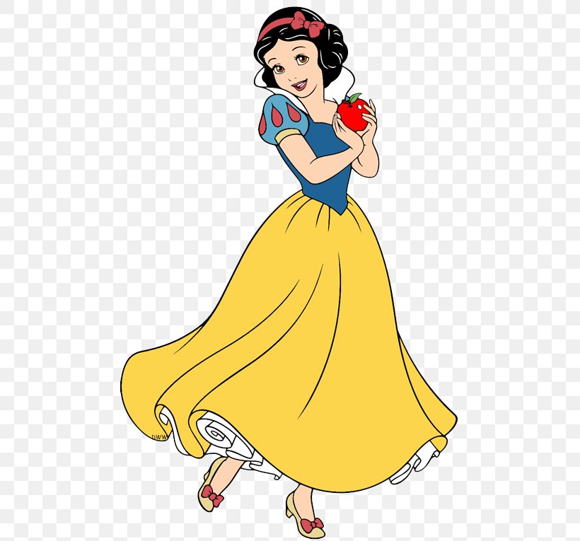 Snow White And The Seven Dwarfs Cinderella Rapunzel Clip Art, PNG, 500x765px, Watercolor, Cartoon, Flower, Frame, Heart Download Free