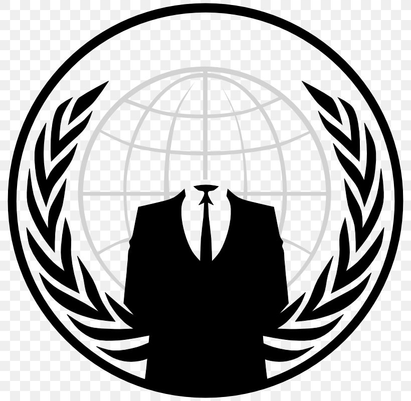 Anonymous Logo Security Hacker, PNG, 800x800px, Anonymous, Artwork, Ball, Black, Black And White Download Free