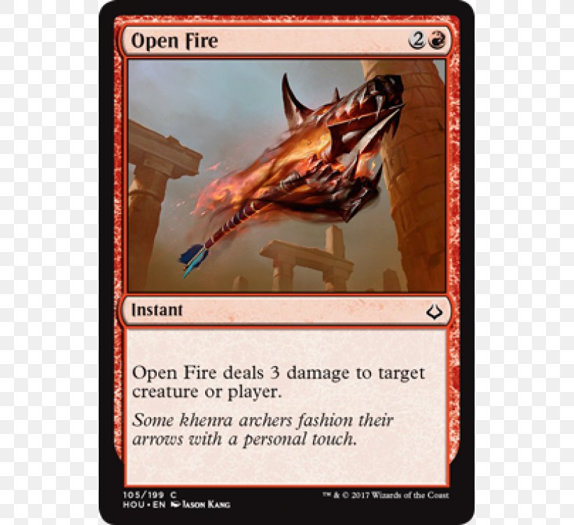 Magic: The Gathering Amonkhet Open Fire Foil Hour Of Devastation Collectible Card Game, PNG, 750x750px, Magic The Gathering, Amonkhet, Animal Source Foods, Card Game, Collectible Card Game Download Free