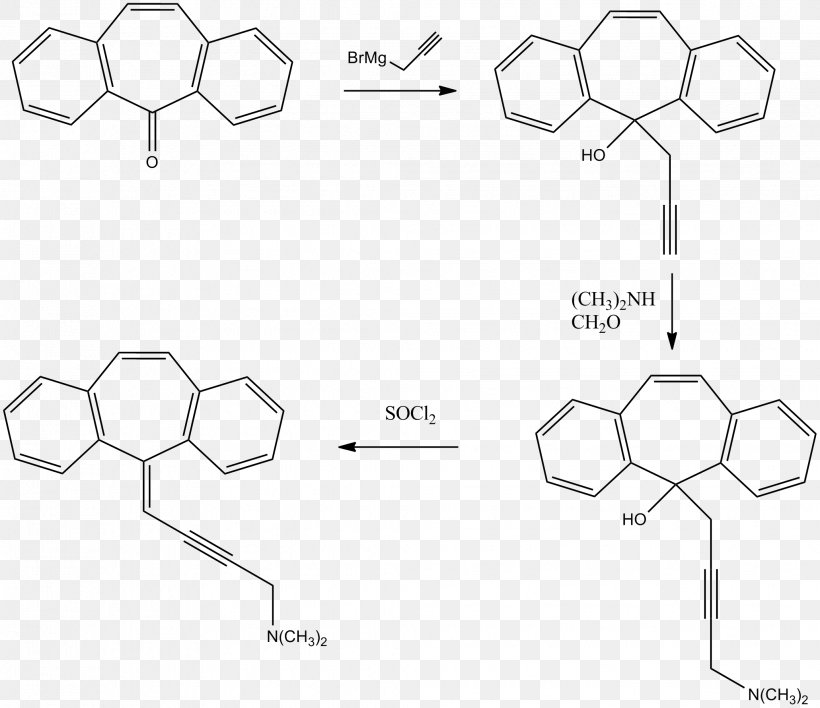 Mirtazapine Chemical Synthesis Methyl Group Chemistry Norepinephrine, PNG, 2061x1782px, Mirtazapine, Acetyl Group, Aldehyde, Area, Black And White Download Free