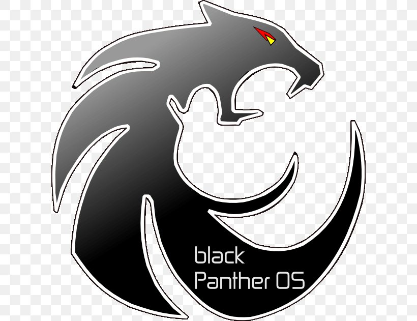 Black Panther BlackPanther OS Logo Linux Operating Systems, PNG, 618x631px, Black Panther, Backbox, Black And White, Blackpanther Os, Bodhi Linux Download Free
