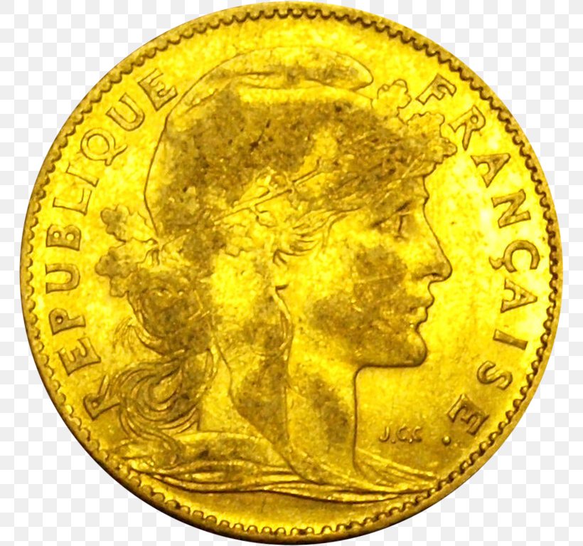 Gold Coin Gold Coin French Franc, PNG, 767x767px, Coin, Currency, Franc, France, French Franc Download Free