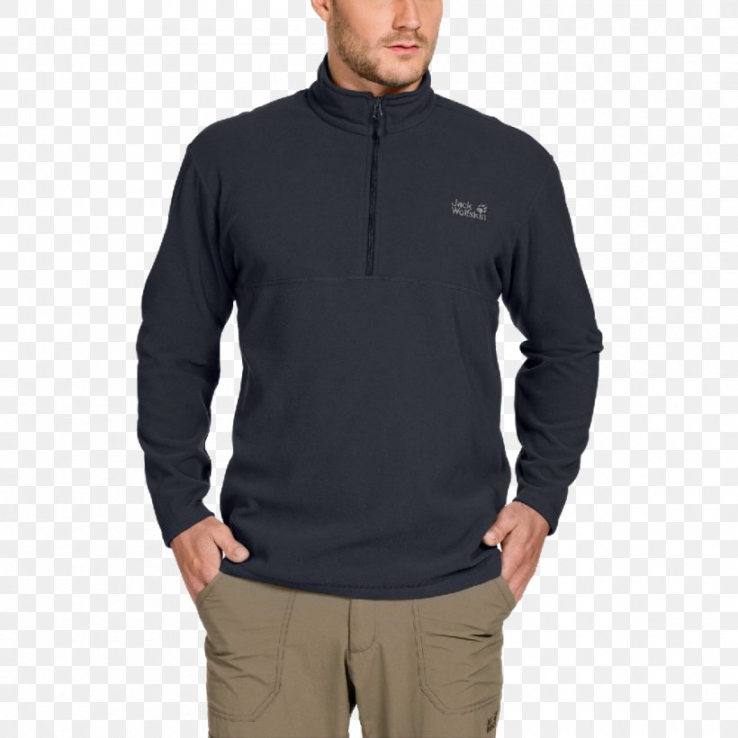 Hoodie T-shirt Sweater Polar Fleece Jack Wolfskin, PNG, 1000x1000px, Hoodie, Black, Bluza, Clothing, Esprit Holdings Download Free