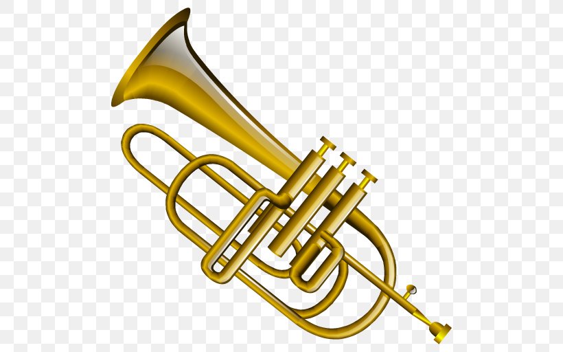 Saxhorn Trumpet Mellophone Tenor Horn Flugelhorn, PNG, 512x512px, Watercolor, Cartoon, Flower, Frame, Heart Download Free