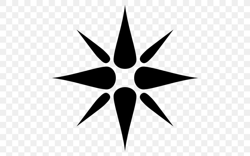 Star Polygon T-shirt Night Sky Snowflake, PNG, 512x512px, Star, Art, Black And White, Fivepointed Star, Gold Download Free