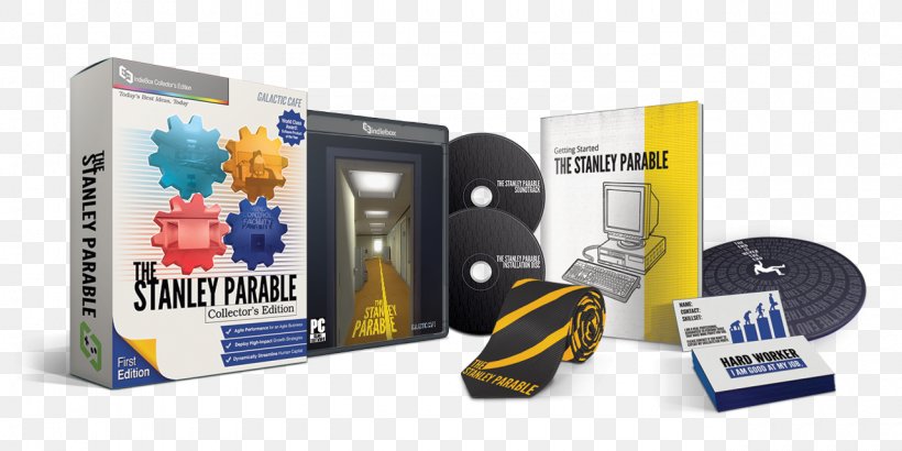 The Stanley Parable IndieBox Galactic Cafe, PNG, 1280x640px, Stanley Parable, August, Brand, Communication, Computer Software Download Free