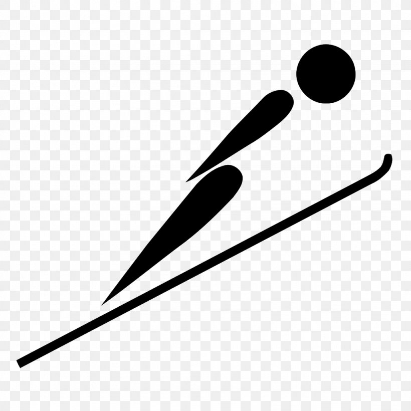 Winter Olympic Games Ski Jumping At The 2018 Olympic Winter Games Clip Art, PNG, 1024x1024px, Winter Olympic Games, Black And White, Crosscountry Skiing, Olympic Games, Olympic Sports Download Free
